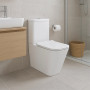 Унитаз-компакт Qtap Crow Eco безободковый с сиденьем Soft-close QTCRO27W48750
