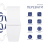 Унитаз-компакт Qtap Crow Eco безободковый с сиденьем Soft-close QTCRO27W48750