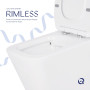 Унитаз-компакт Qtap Crow Eco безободковый с сиденьем Soft-close QTCRO27W48750