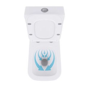 Унитаз-компакт Qtap Crow Eco безободковый с сиденьем Soft-close QTCRO27W48750