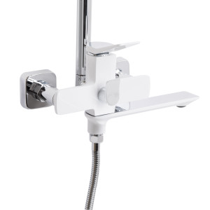 Душова система універсальна Qtap Presto на три споживача (з виливом) QTPRE111CRW45580 Chrome/White