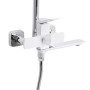 Душова система універсальна Qtap Presto на три споживача (з виливом) QTPRE111CRW45580 Chrome/White