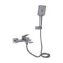 Змішувач для ванни Qtap Presto (з душовим гарнітуром) QTPRE259GRP45584 Graphite