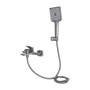 Змішувач для ванни Qtap Presto (з душовим гарнітуром) QTPRE259GRP45584 Graphite