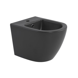 Биде подвесное Qtap Robin 515x370x350 мм, Anthracite QT13551381GAN