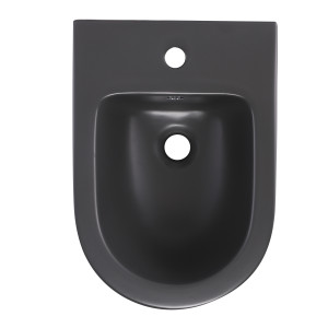 Биде подвесное Qtap Robin 515x370x350 мм, Anthracite QT13551381GAN