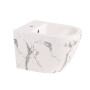 Биде подвесное Qtap Robin 515x370x350 мм, Marble QT13551381GMR