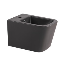 Биде подвесное Qtap Tern 520x350x330 мм, Anthracite QT17551303GAN