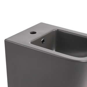 Биде подвесное Qtap Tern 520x350x330 мм, Anthracite QT17551303GAN