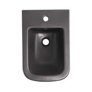 Биде подвесное Qtap Tern 520x350x330 мм, Anthracite QT17551303GAN