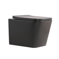 Унітаз підвісний Tern Ultra Quiet 490×365×325 мм, Anthracite, з сидінням Slim Duroplast / Soft-close / Quick Release QT17332303ASAN Qtap