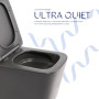 Унитаз подвесной Tern Ultra Quiet 490×365×325 мм, Anthracite, с сиденьем Slim Duroplast / Soft-close / Quick Release QT17332303ASAN Qtap