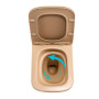 Унитаз подвесной Tern Ultra Quiet 490×365×325 мм, Beige, с сиденьем Slim Duroplast / Soft-close / Quick Release QT17332303ASSB Qtap