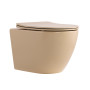Унитаз подвесной Robin Ultra Quiet 490×365×325 мм, Beige, с сиденьем Slim Duroplast / Soft-close / Quick Release QT13332381АSSB Qtap