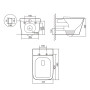 Унитаз подвесной Tern Ultra Quiet 490×365×325 мм, Marble, с сиденьем Slim Duroplast / Soft-close / Quick Release QT17332303ASMR Qtap
