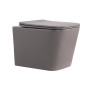 Унитаз подвесной Tern Ultra Quiet 490×365×325 мм, Stone Grey, с сиденьем Slim Duroplast / Soft-close / Quick Release QT17332303ASSG Qtap