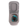 Унитаз подвесной Tern Ultra Quiet 490×365×325 мм, Stone Grey, с сиденьем Slim Duroplast / Soft-close / Quick Release QT17332303ASSG Qtap