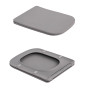 Унитаз подвесной Tern Ultra Quiet 490×365×325 мм, Stone Grey, с сиденьем Slim Duroplast / Soft-close / Quick Release QT17332303ASSG Qtap