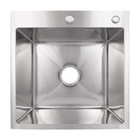 Lidz Handmade H5050H Мойка для кухни интегрированная Decor Honeycomb 2,5/0,5 мм LDH5050DEC48365