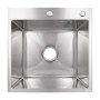 Lidz Handmade H5050H Мойка для кухни интегрированная Decor Honeycomb 2,5/0,5 мм LDH5050DEC48365