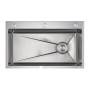 Lidz Handmade H7545 Мойка для кухни интегрированная Decor Honeycomb 3,0/1,0 мм LDH7545DEC48372