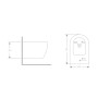 Биде подвесное Qtap Jay 485х360х320 мм White
