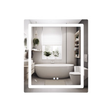 Зеркало Lidz Kubis (KU2) 700х800 с LED-подсветкой Touch, с антизапотеванием, с диммером, рег. яркости LD78LF9048070