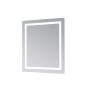 Зеркало Lidz Kubis (KU2) 700х800 с LED-подсветкой Touch, с антизапотеванием, с диммером, рег. яркости LD78LF9048070