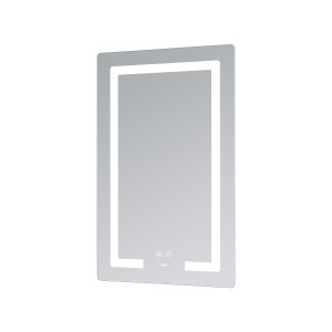 Дзеркало Lidz Kubis (KU2) 500х800 з LED-підсвічуванням Touch, з антизапотіванням, з димером, рег. яскравості LD78LF936508048448