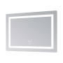 Дзеркало Lidz Kubis (KU2) 1000х800 з LED-підсвічуванням Touch, з антизапотіванням, з димером, рег. яскравості LD78LF6141008048450