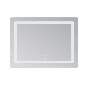 Дзеркало Lidz Kubis (KU2) 900х700 з LED-підсвічуванням Touch, з антизапотіванням, з димером, рег. яскравості LD78LF90448452