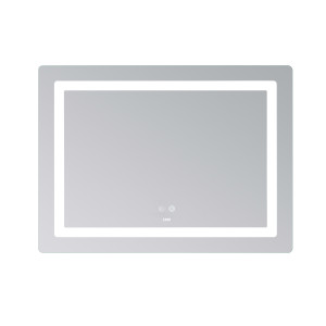 Дзеркало Lidz Kubis (KU2) 900х700 з LED-підсвічуванням Touch, з антизапотіванням, з димером, рег. яскравості LD78LF90448452
