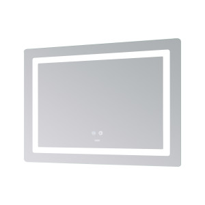 Дзеркало Lidz Kubis (KU2) 900х700 з LED-підсвічуванням Touch, з антизапотіванням, з димером, рег. яскравості LD78LF90448452