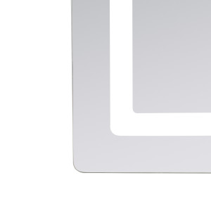 Дзеркало Lidz Kubis (KU2) 800х600 з LED-підсвічуванням Touch, з антизапотіванням, з димером, рег. яскравості LD78LF9048060