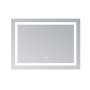 Зеркало Lidz Kubis (KU1) 900х700 с LED-подсветкой Touch, с антизапотеванием, с диммером, рег. яркости LD78LF9049070
