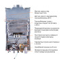 Колонка газовая дымоходная Thermo Alliance JSD20-10GE 10 л панель из стекла White