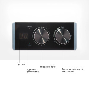 Водонагреватель электрический Thermo Alliance 50 л плоский горизонтальный, мокрый ТЭН 2 кВт (0,8+1,2) DT50H20G(PD)