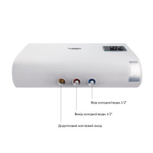 Водонагреватель электрический Thermo Alliance 100 л плоский горизонтальный, мокрый ТЭН 2 кВт (0,8+1,2) DT100H20G(PD)