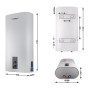 Водонагреватель электрический Thermo Alliance 100 л плоский вертикальный, сухой ТЭН 2 кВт (0,8+1,2) DT100V20G(PD)-D/2