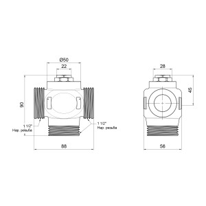 Антиконденсаційний клапан Thermo Alliance Forte 1 1/2" 55°C SF393W40