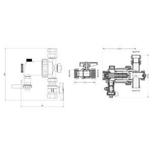 Фильтр-дешламатор Thermo Alliance Forte 3/4", универсальный (магнитный шламоуловитель) TAF410G20