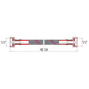 Гибкая подводка для воды Thermo Alliance Forte ВВ 40 см SF381W40