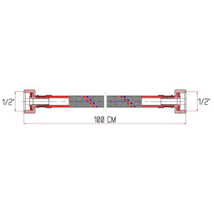 Гибкая подводка для воды Thermo Alliance Forte ВВ 100 см SF381W100