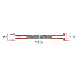 Гнучка підводка для води Thermo Alliance Forte ВЗ 150 см SF382W150