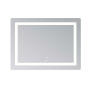 Дзеркало Lidz Kubis (KU2) 900х700 з LED-підсвічуванням Touch, з антизапотіванням, з димером, рег. яскравості LD78LF904907048452