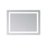 Дзеркало Lidz Kubis (KU2) 800х600 з LED-підсвічуванням Touch, з антизапотіванням, з димером, рег. яскравості LD78LF904806048446