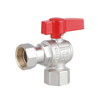 Кран шаровой Thermo Alliance Standart 3/4"ВВ угловой, PN40, с накидной гайкой TAS223W20