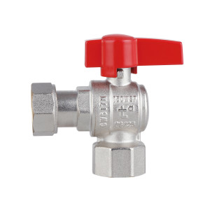 Кран шаровой Thermo Alliance Standart 3/4"ВВ угловой, PN40, с накидной гайкой TAS223W20