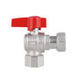Кран шаровой Thermo Alliance Standart 3/4"ВВ угловой, PN40, с накидной гайкой TAS223W20