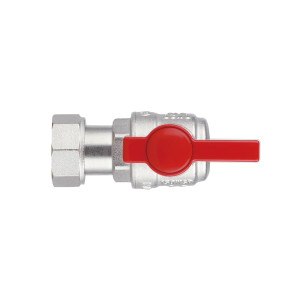 Кран шаровой Thermo Alliance Standart 3/4"ВВ угловой, PN40, с накидной гайкой TAS223W20